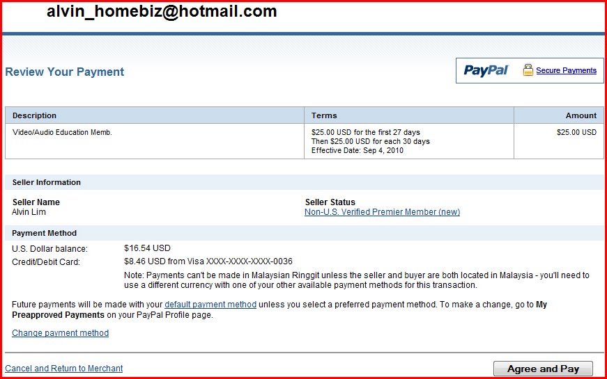 paypal account total
