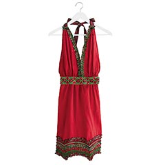 Apron Tartan Ruffle