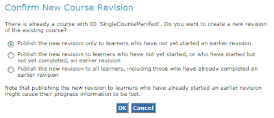 Confirm New Course Revision