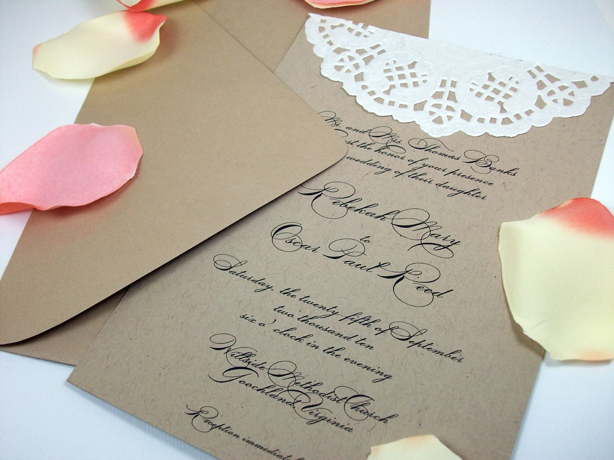 Doily Invitations