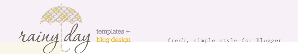 Rainy Day Templates - Fresh, Simple Style For Blogger