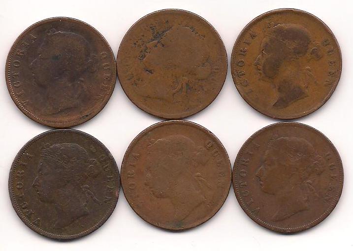 711CollectionStore 1 Cent Queen Victoria Straits Settlements Bronze