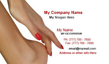 Trendy Nail Salon Business Cards