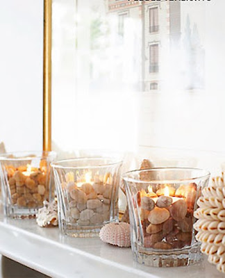 enfeites com conchas do mar