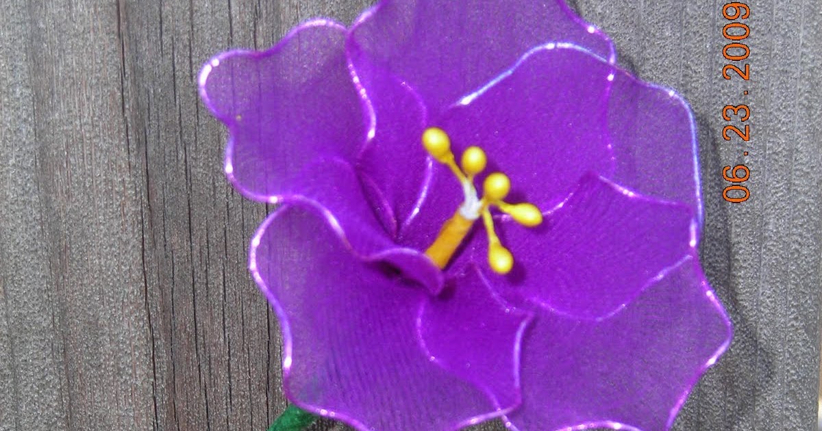 Rad Linc Crafts Making Nylon Flowers, Part 2 Technique