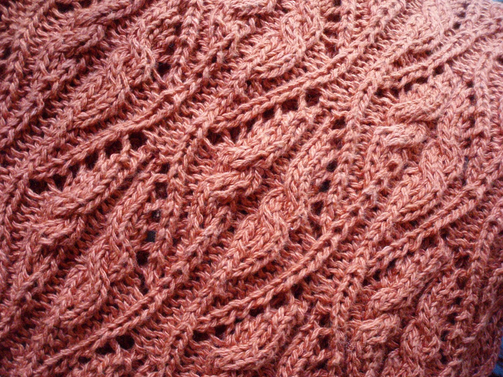 Needles & Pins: Firefox, lacy sweater.