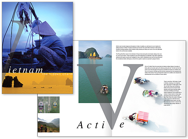 create a travel brochure