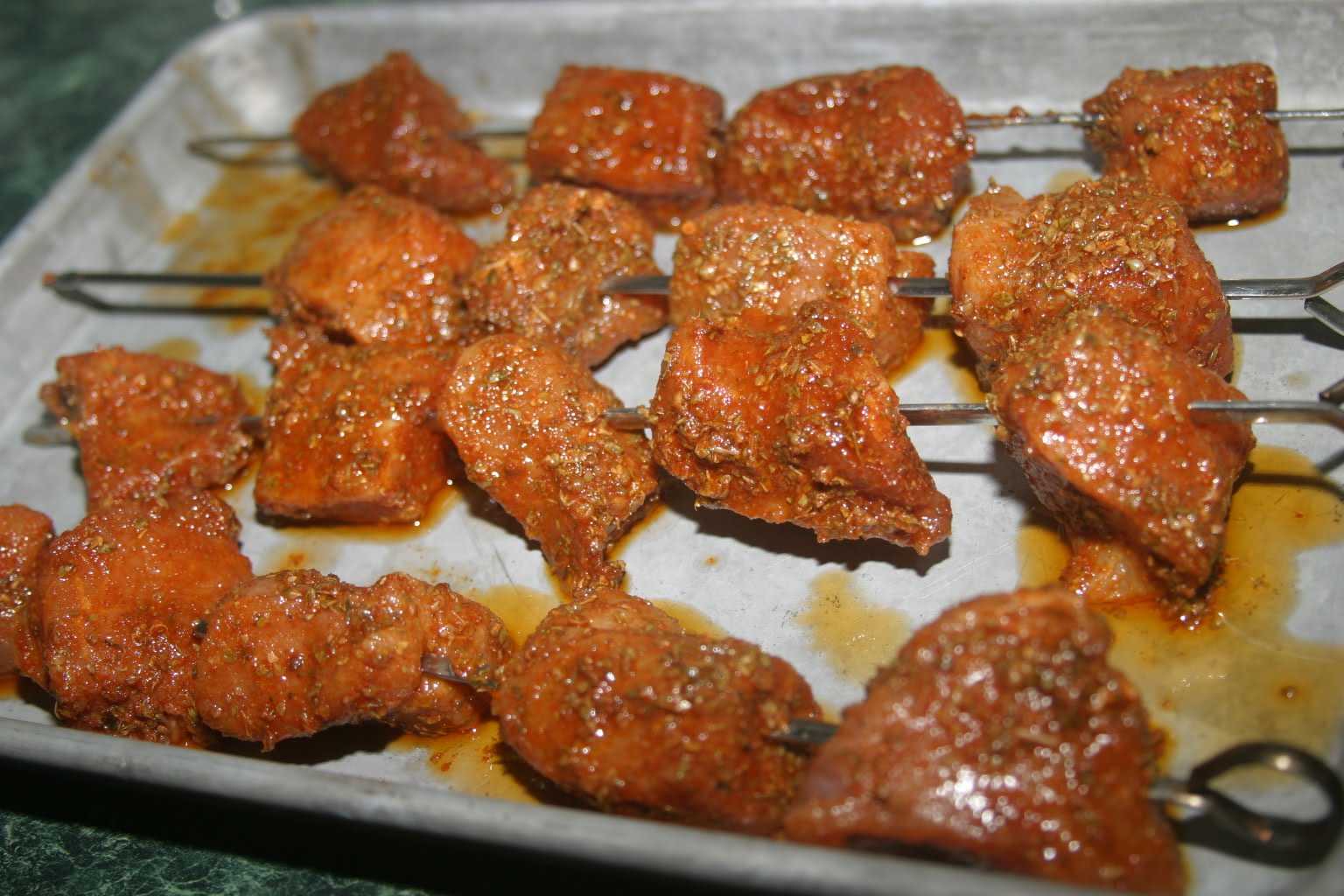 An Eat'n Man Moorish Pork Kabobs