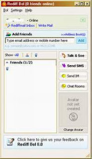 To Rediff Bol Messenger