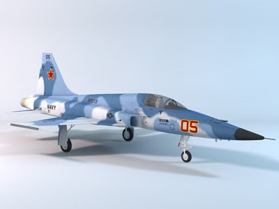 F-5E Tiger II Red 05 - 3D Model F-5E Tiger II Red 05 - 3D Model