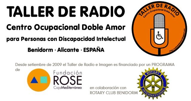 Taller de Radio del Centro DOBLE AMOR de Benidorm para personas con discapacidad intelectual.