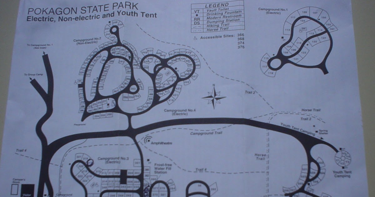 Pokagon State Park Trail Map The Road: Pokagon State Park