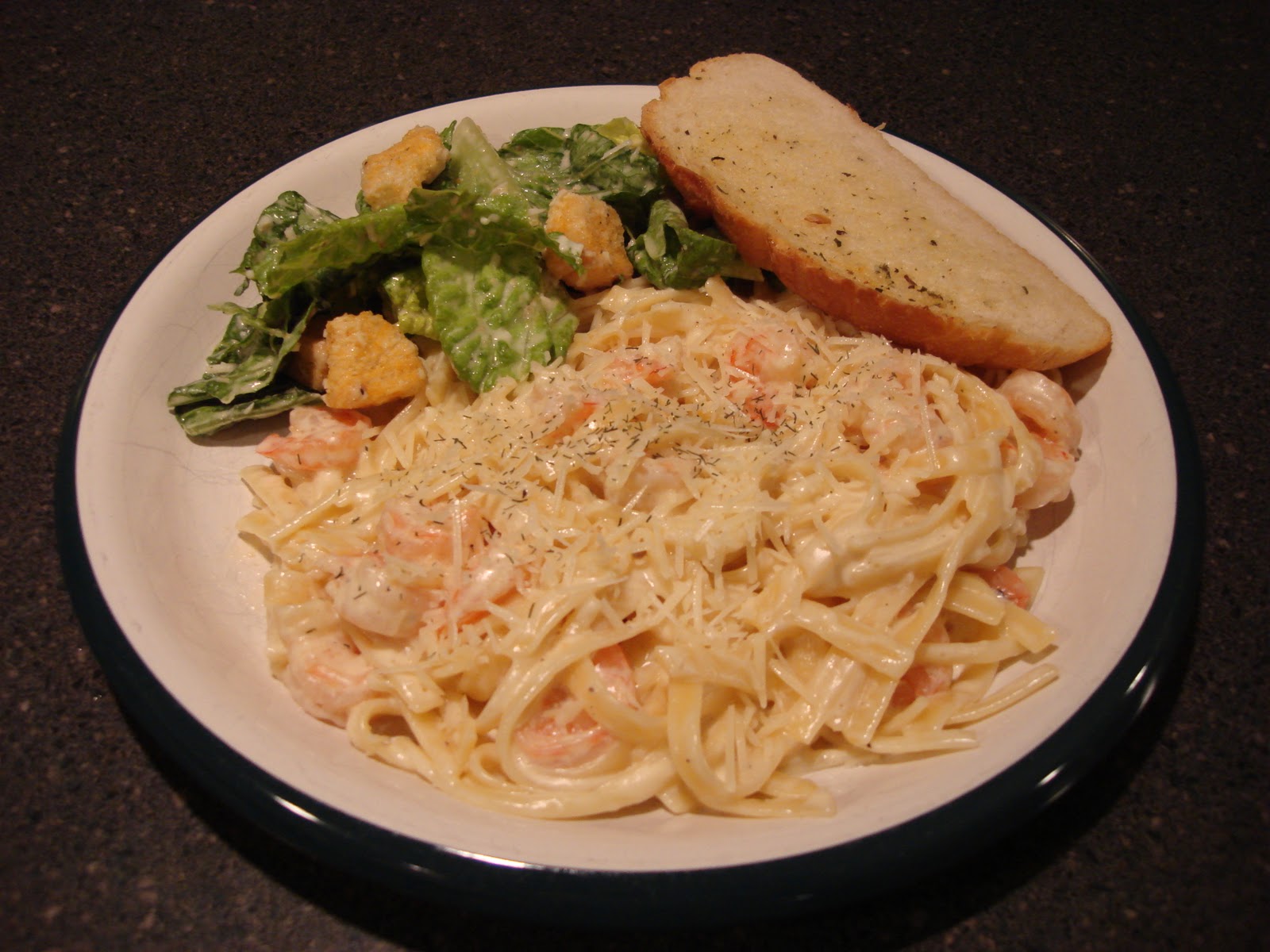Stoneys' Grill Shrimp Fettuccini Alfredo