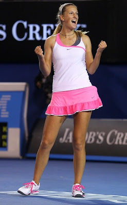 Vainqueur de l'Open d'Australie 2011 (WTA) Azeranka+court