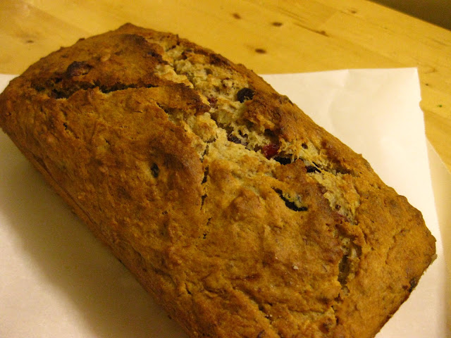 The Blueberry Files Banana Cranberry Nut Bread
