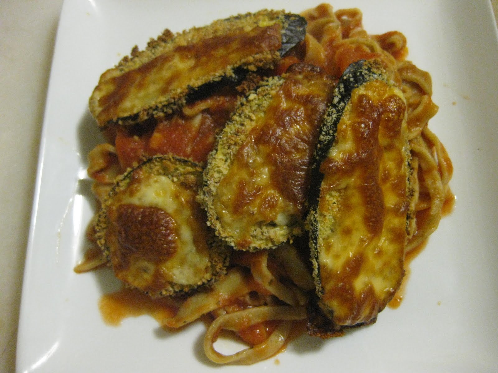The Blueberry Files Baked Eggplant Parmesan