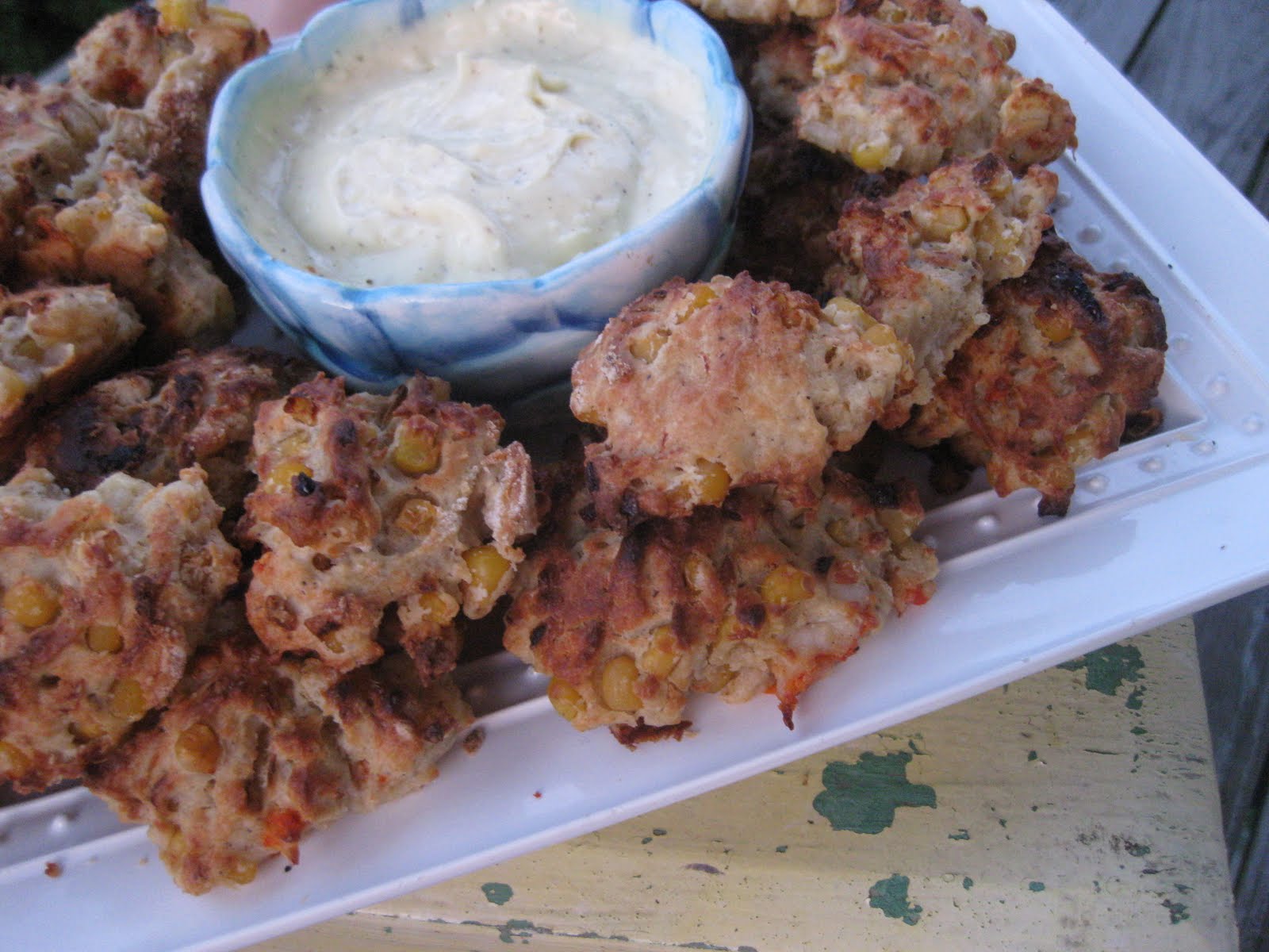 The Blueberry Files Lobster and Corn Fritters