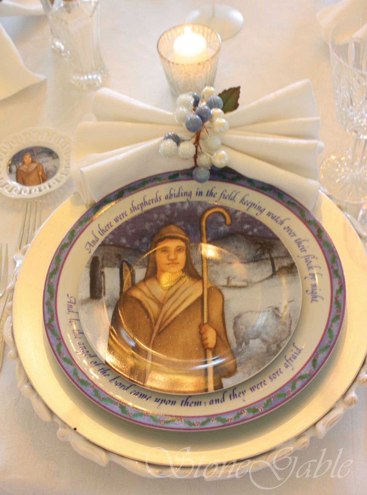 Bethlehem Christmas Tablescape StoneGable