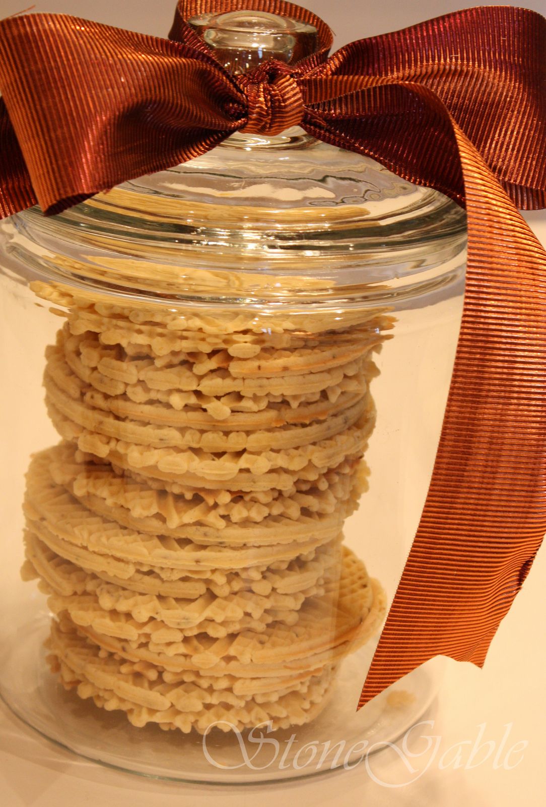 StoneGable Christmas Pizzelles