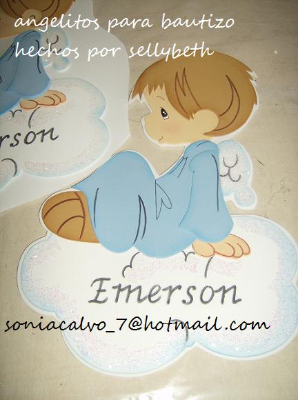 mira encontre esta imagen de angelitos y un molde con suerte te sirva