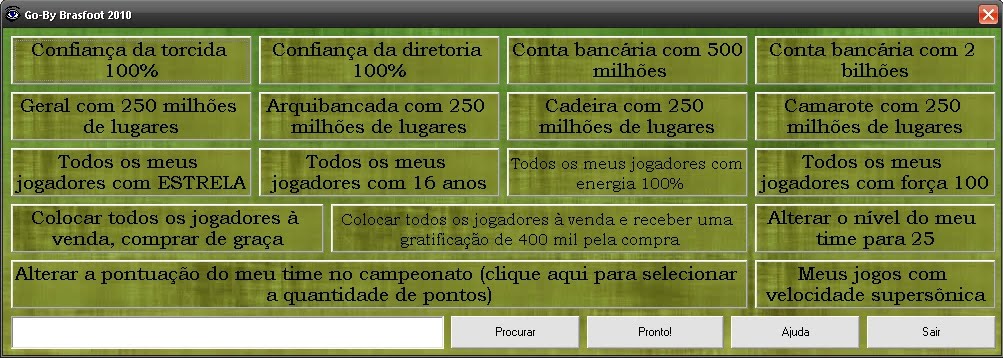 Go-By Trapaceador + Tutorial – Brasfoot 2010 Cats