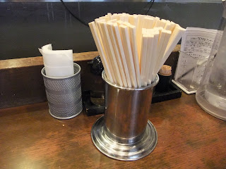 つけ麺 煮干そば TETSUのカウンター席