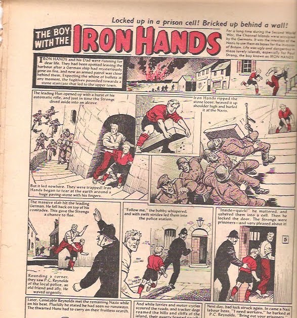 Peter Gray's Comics and Art: UPDATE..The Iron Hand!! The three different versions..