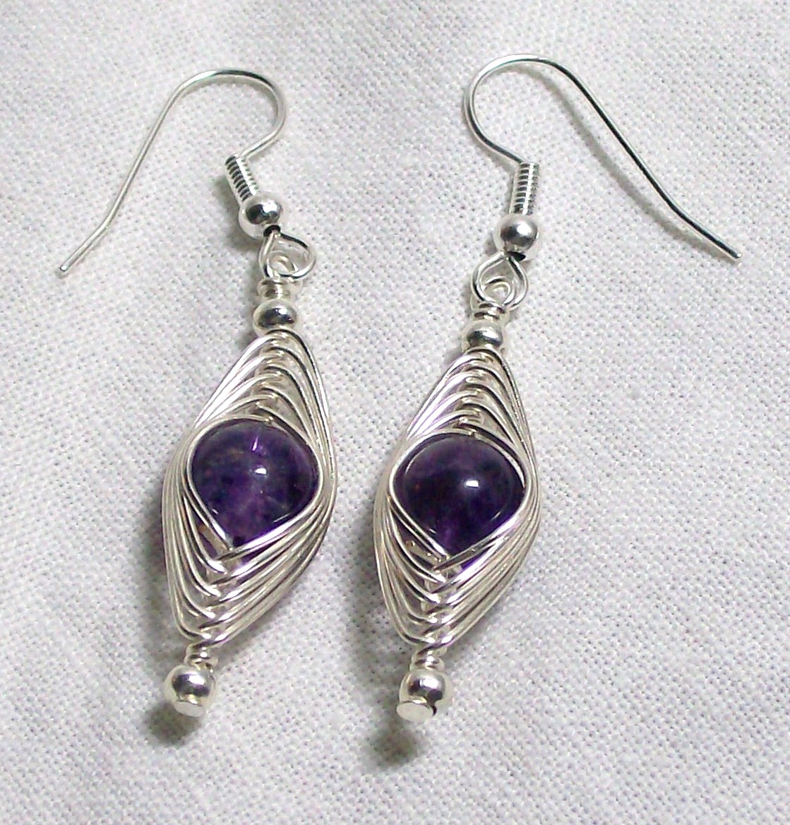 Blue Raven Creations Amethyst Wire Wrap Jewelry Set