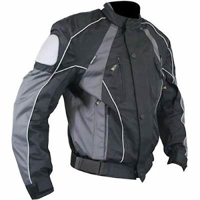 Black Mesh Motorcycle Vest on Motorcycle Jacket