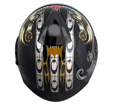 Advanced Hawk Aviator Skull Dual Visor Full Face Motorcycle Helmet 6