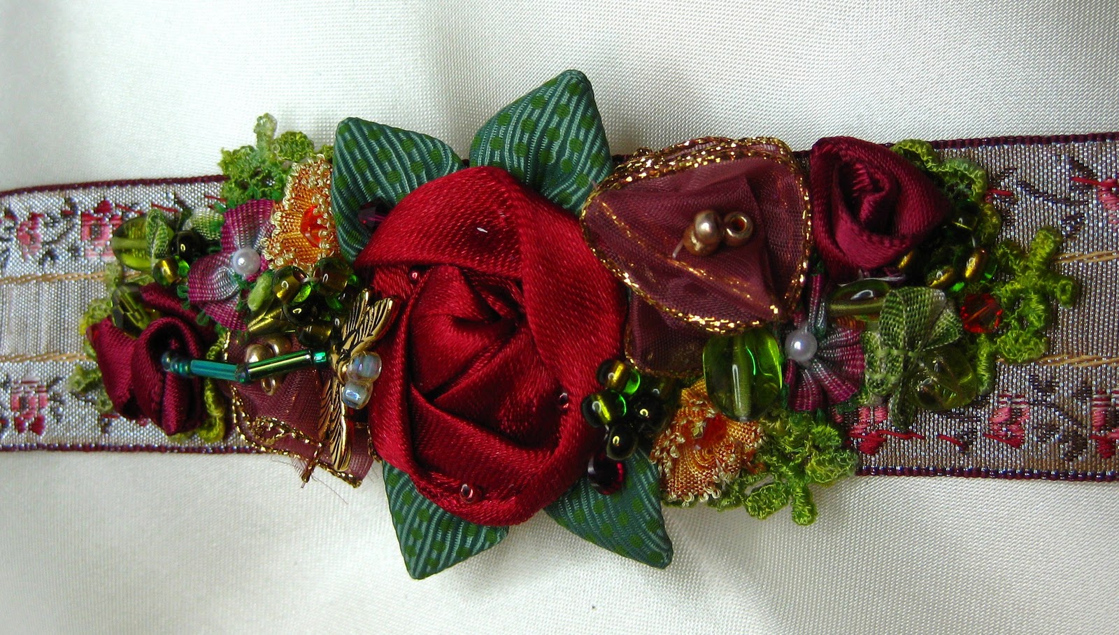 Appel Quilling Garden Ribbon Flower Bracelets