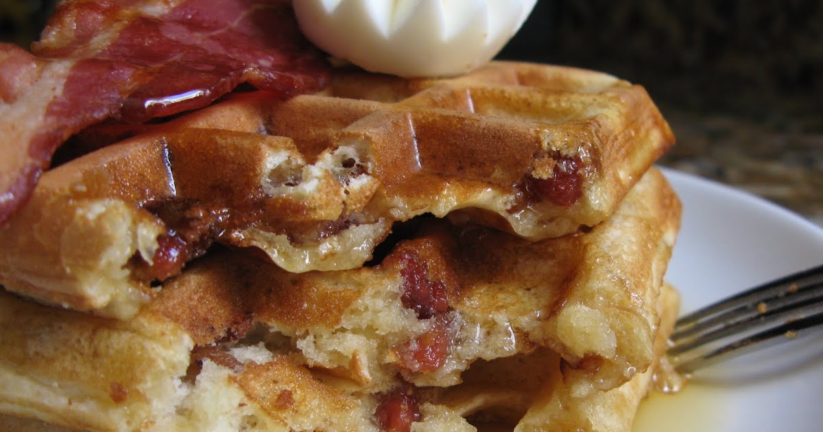 The BakeOff Flunkie National Waffle Week Bacon Waffles