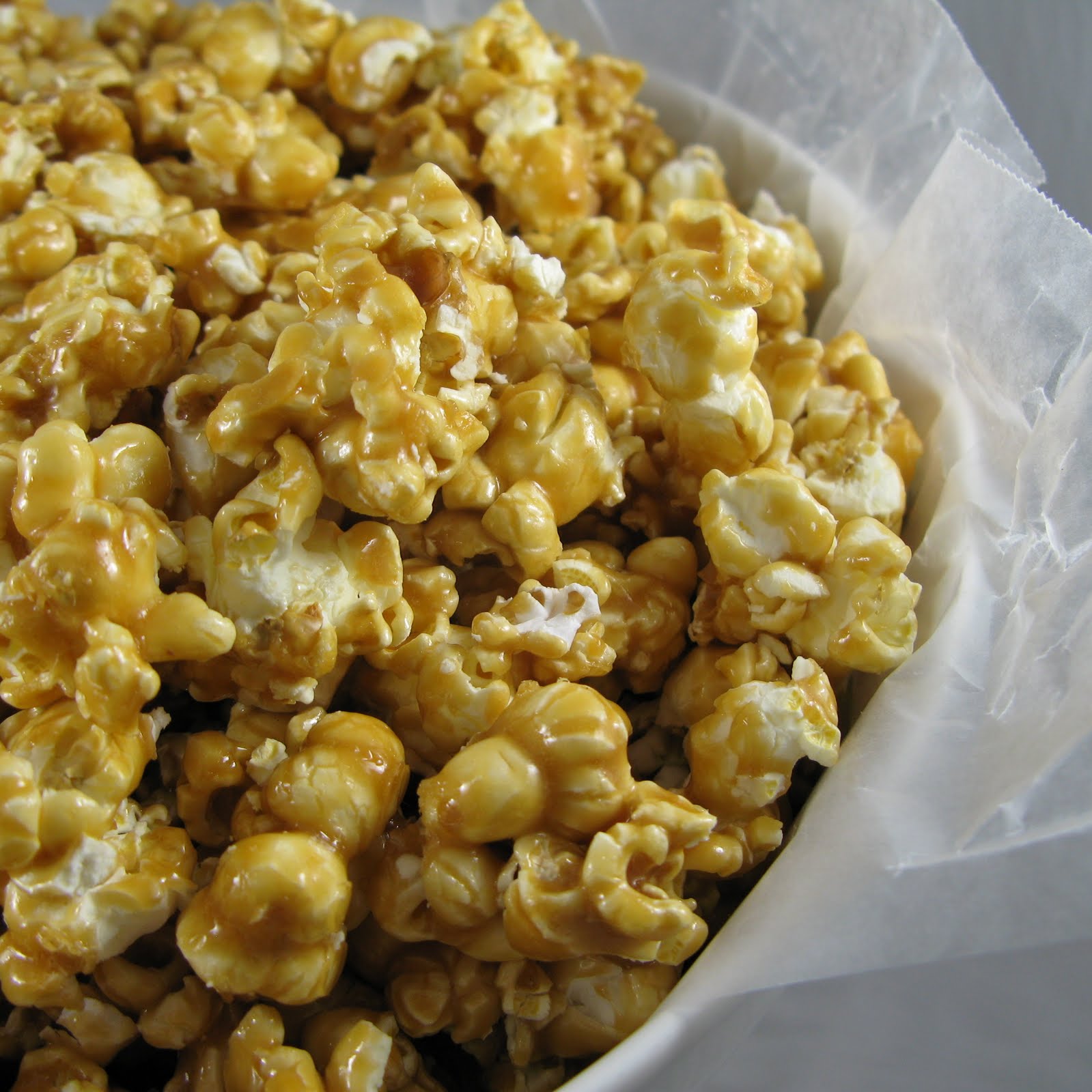 The BakeOff Flunkie Crispy Caramel Popcorn