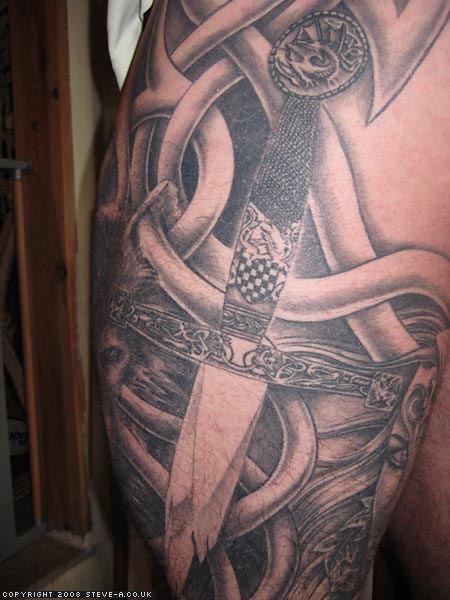 pictures of celtic sword tattoos