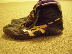 rare asics wrestling shoes