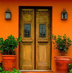 Orange door