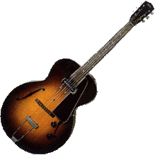 Guitarra Gibson ES-150 (Eléctrica Española) de mediados de los años 30 del siglo XX: