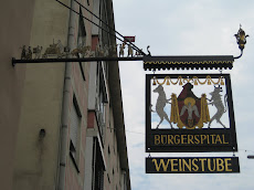 A shop sign in Wurzburg