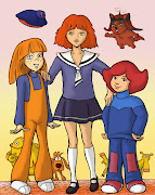 Gauche: Myrtille du dessin animé Robostory. Cette série est tombée dans . (myrtilleclã©mentinerebecca)