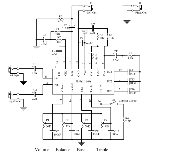 skemaskema elektronika SKEMA TONE CONTROL