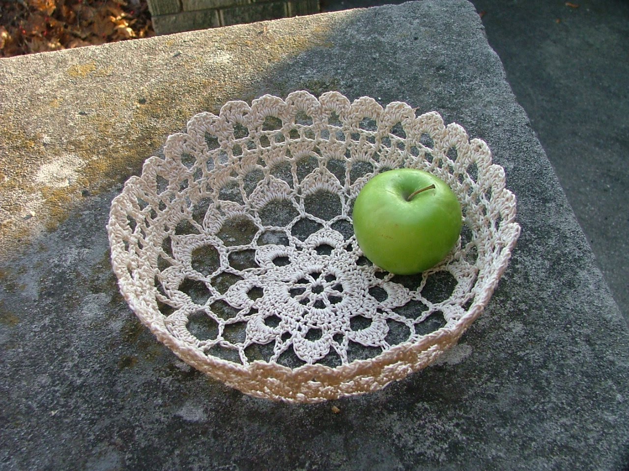 Handmade in the USA, Crafting Ideas Doily Decoration for the Holidays