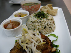 Nasi Ulam with Grilled Chicken
