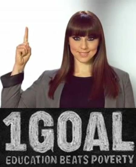 Campanha 1 Goal Education For All, apoiada por Melanie C.