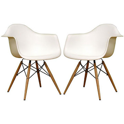 Furniture Overstock on Overstock S Ronnie Wire Base White Chairs  Set Of 2     157 99