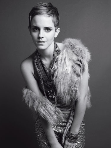 Emma Watson gets styled for her Marie Claire shoot!