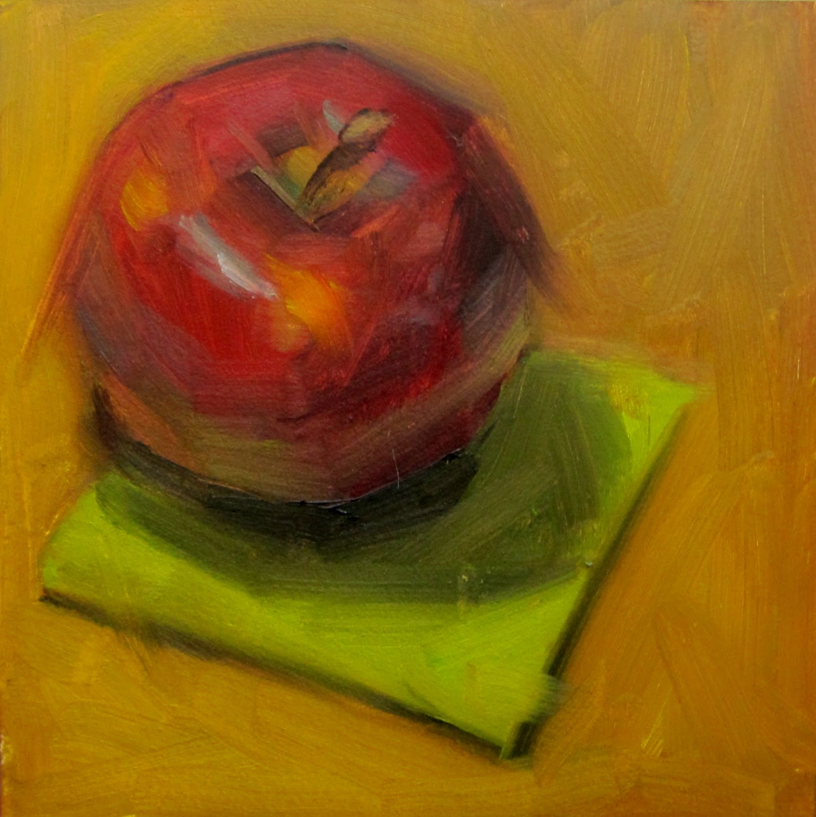 Sandra Galda S Oil Painting Empire Apple Oil Sketch