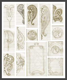 Art Nouveau Little Blue Deer Custom Blog Design And Website Design