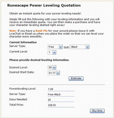 RuneScape Powerleveling