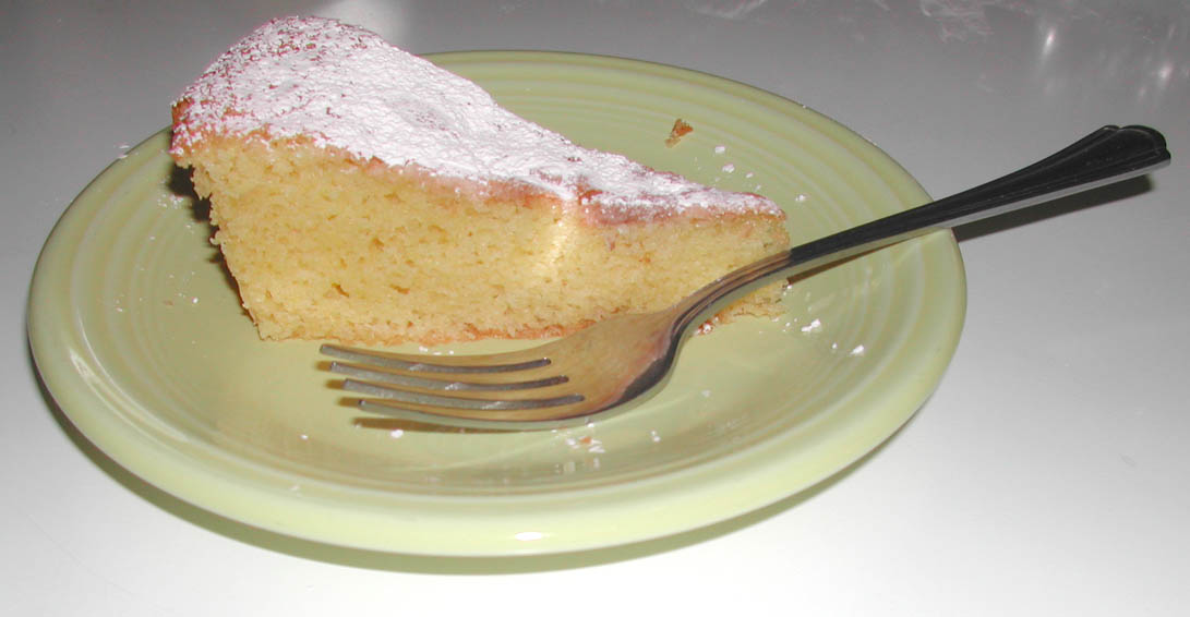 The Iowa Housewife Almond Cornmeal Cake