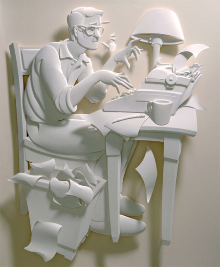 Jen Stark Paper Sculptures